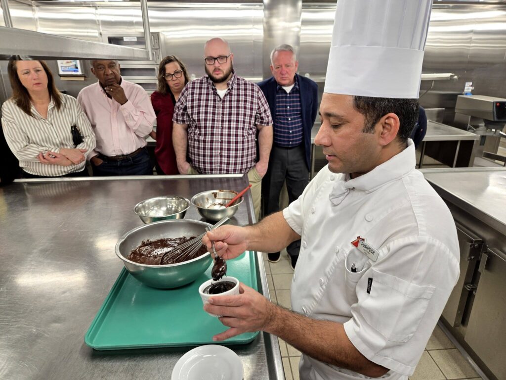 A limited-seat culinary experience with champagne, a live galley tour, and a multicourse Chef’s Table dinner hosted by the Master Executive Chef.
